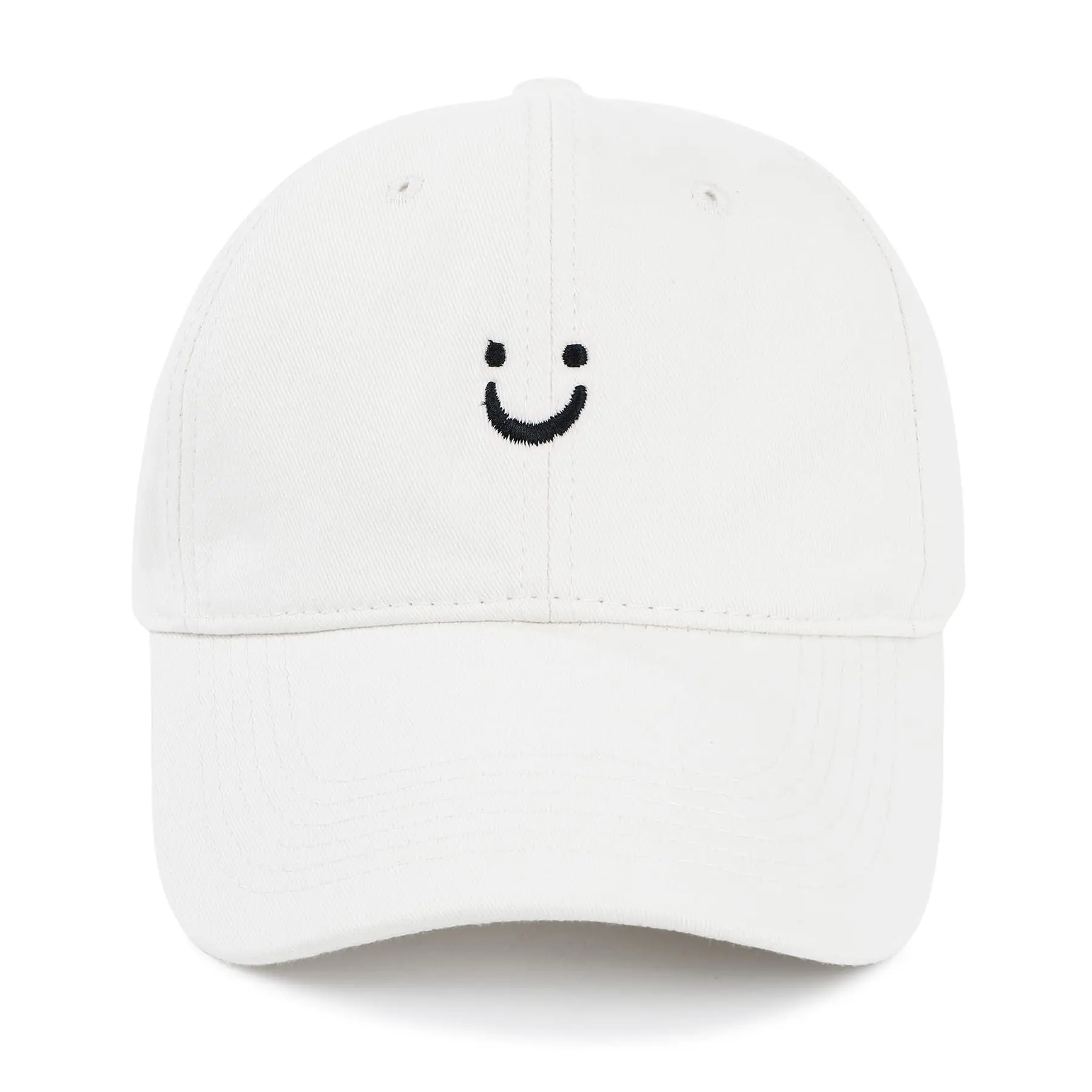 Smile Baseball Caps Embroider Smiling Face Hat happy Lovers hats trucker hat Mom hat Dad hat adjustable