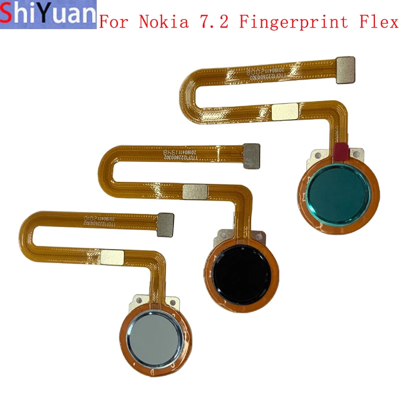 

Fingerprint Sensor Home Button Flex Cable Ribbon For Nokia 6.2 7.2 Power Key Touch Sensor Flex Replacement Parts