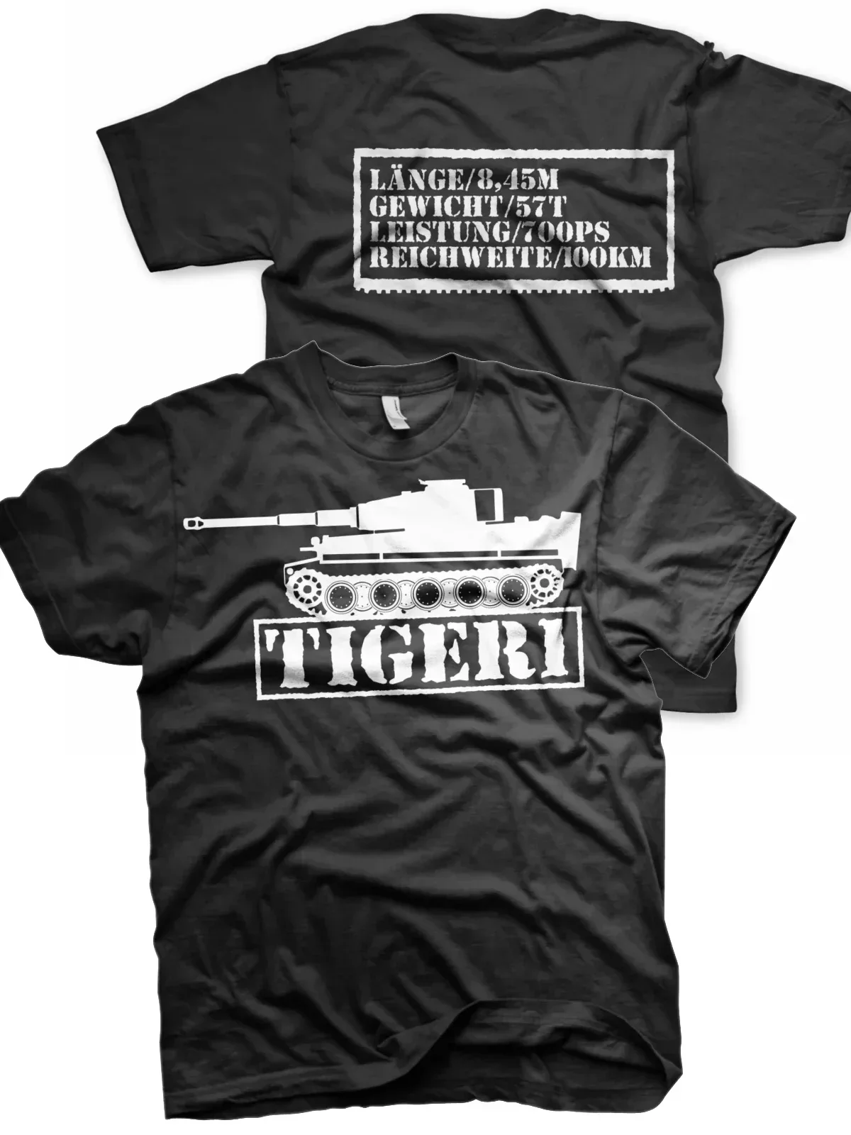 Panzer Tiger I Heavy Tank T-Shirt. New 100% Cotton Short Sleeve O-Neck Casual T-shirts Size S-3XL view 4