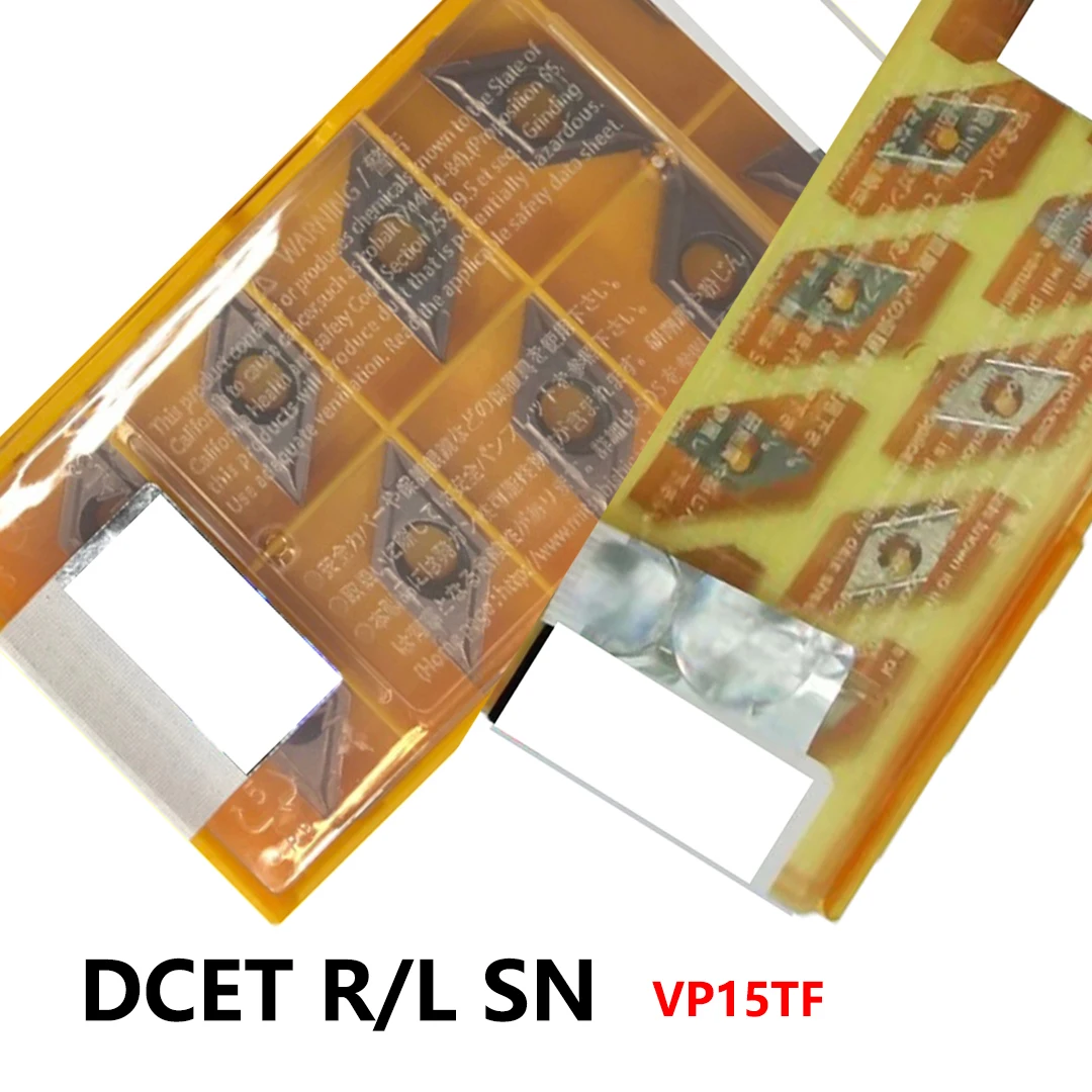 

Оригинальный DCET 070204 DCET070202L DCET070202R DCET11T304R SN VP15TF DCET070202 DCET070204 Твердосплавные вставки Держатель инструментов с ЧПУ Лезвие