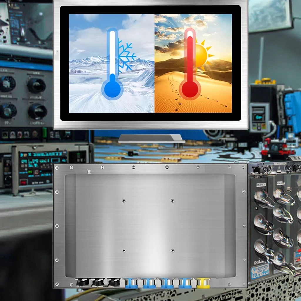 Industrial Stainless Steel Case IP65 Waterproof Outdoor Sunlight Readable Capacitive Touchscreen Linux Monitor Touch Panel PC