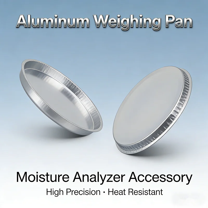 Laboratory Aluminum Foil Weighing Pan Moisture Analyzer Disposable Sample Pan Diameter 50 Pieces/Box 90MM