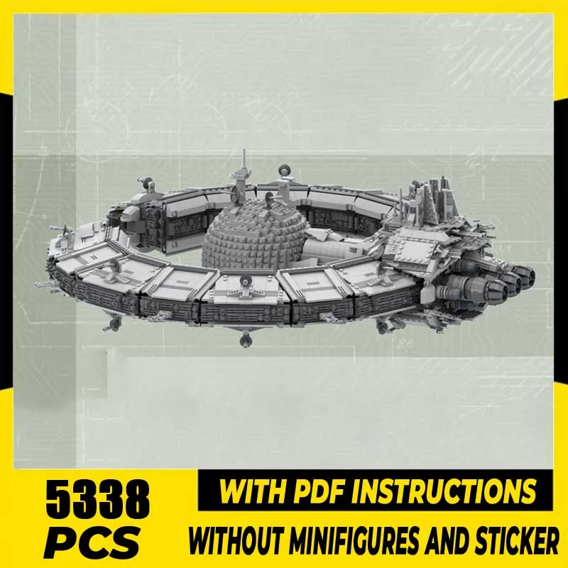 

Star Movie Moc Building Bricks Battleship - Robot Controlled Ship Model Technology Blocks Assembly Gift Birthday Toys DIY Sets
