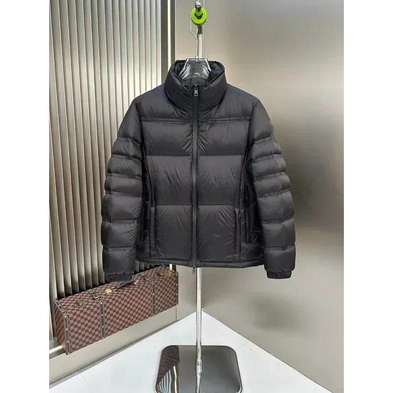 Moncl*r Winter Heren Witte Ganzendons Jas Warme Capuchon Slim Fit Puffer Jas Jas Mannelijke Casual Hoge Kwaliteit Overjas Thermische