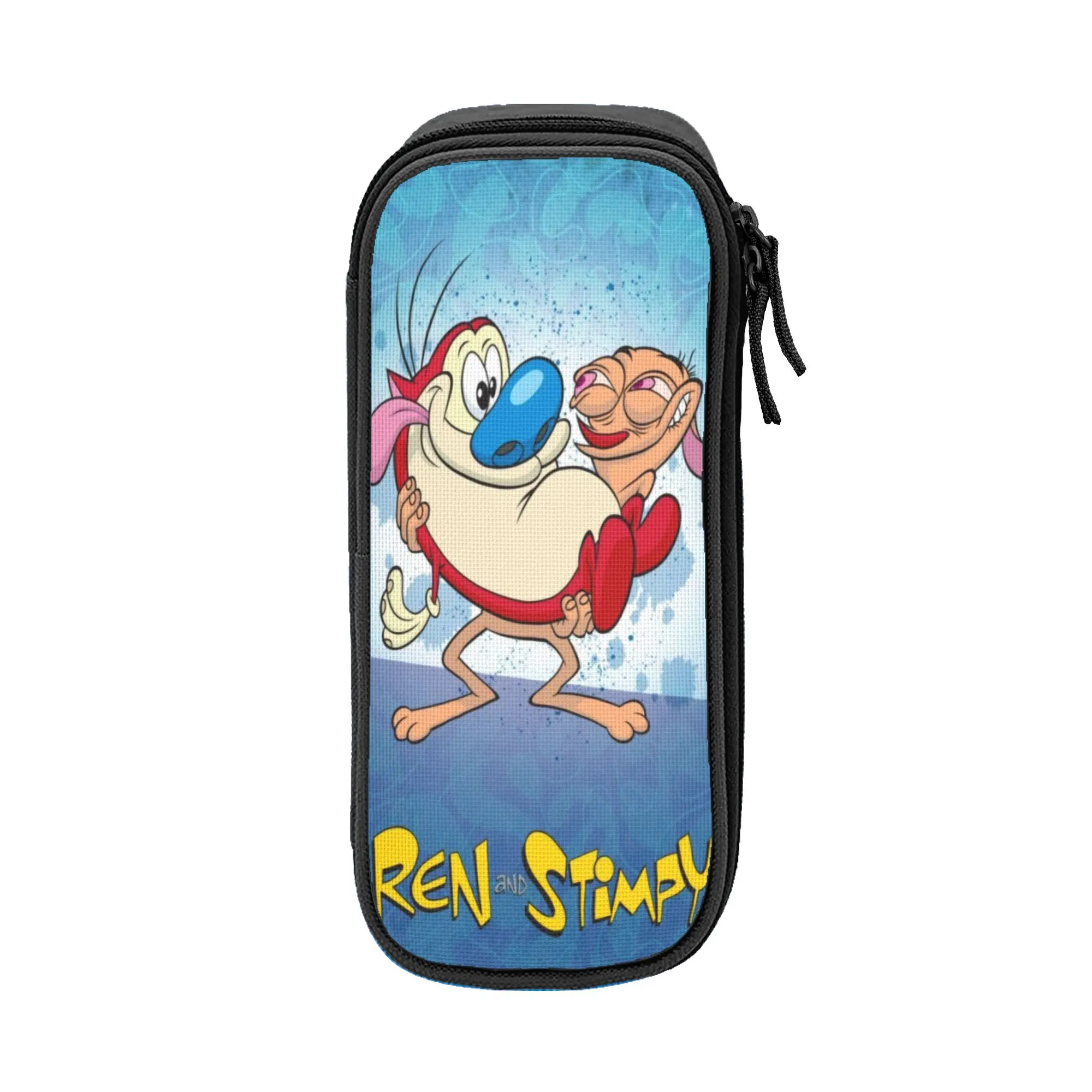 Classic  Duo Rucksack Ren & Stimpy  Pencil Case  Pencilcases Pen Holder for Student Pencil Bags School Supplies Gift Stationery