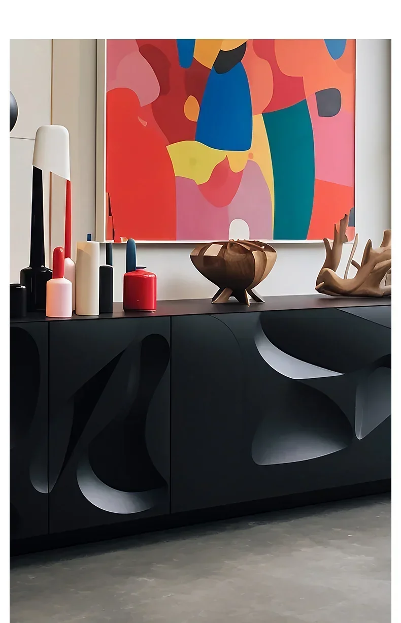 

Элитная модная тумба под телевизор в современном минималистичном стиле, итальянская постмодернистская мебель класса люкс, очень красивая и изысканная.