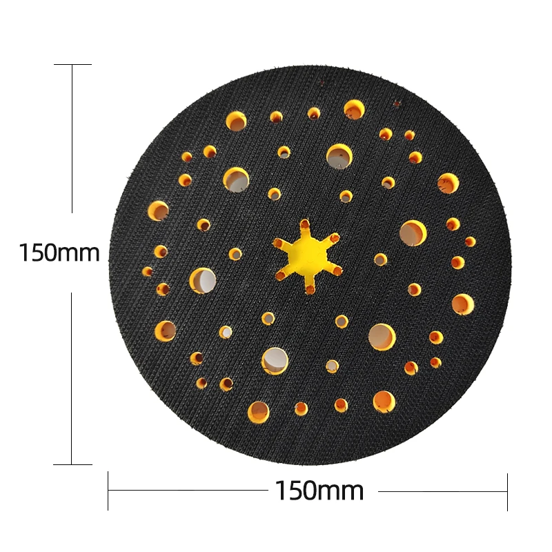 Bandeja de lijadora de 6 pulgadas, Base de lijadora autoadhesiva redonda, accesorios para lijadora eléctrica neumática Mirka de 150mm