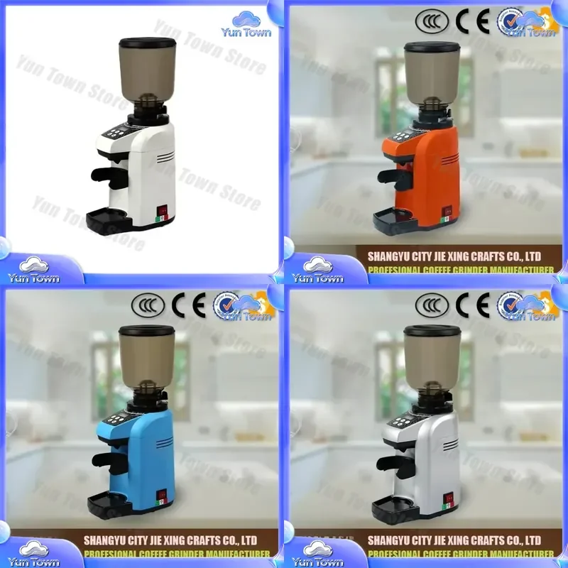 Small Electric Coffee Grinder Mill for Espresso Beans Burr Grinder for Home Barista Portable Compact Coffee Maker for Office