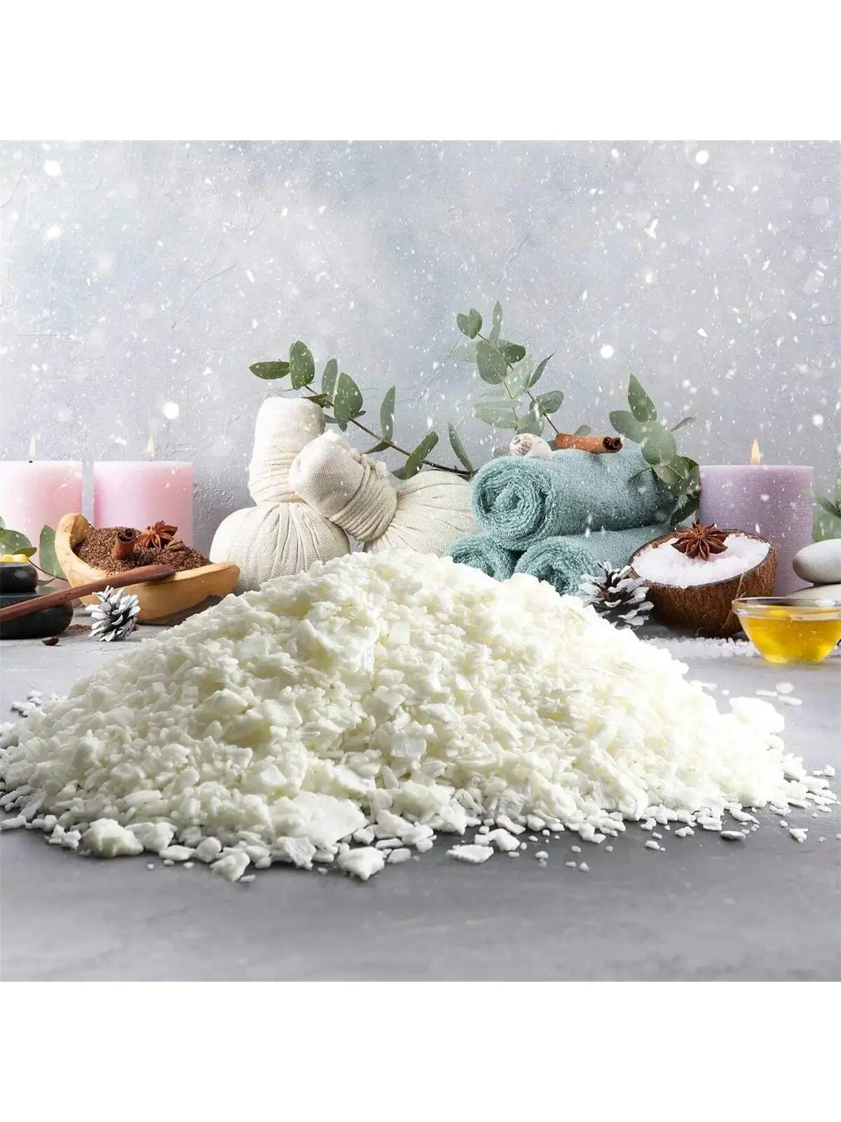 500 جرام/1 كجم شمع الصويا النقي مادة البارافين قبل الصويا الشمع الأساسية أصباغ الروائح شمع البارافين النقي لتقوم بها بنفسك الشموع اليدوية الحرف #6