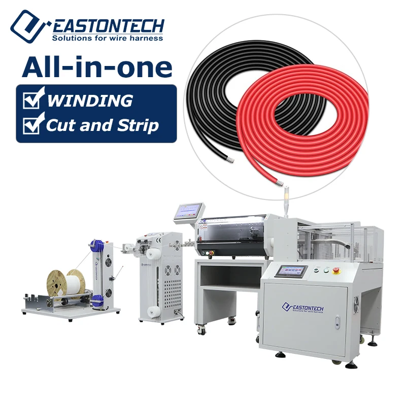 Full Automatic Wire/Cable Integrated EW-4400 Computer-Controlled Cutting Stripping Winding Machine