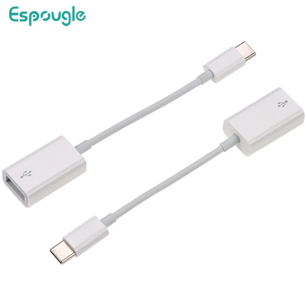 

White USB TypeC OTG Cable 3.1 Male To USB 3.0 A Female Fast Charging Converter USB Adapter Data Cable for Xiaomi Huawei Dropship