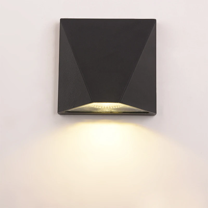 

GEFENSI Modern 5W LED Wall Light Outdoor Waterproof Aluminum Wall Lamp Garden Patio Aside Courtyard Porch Wall Lights AC85-265V