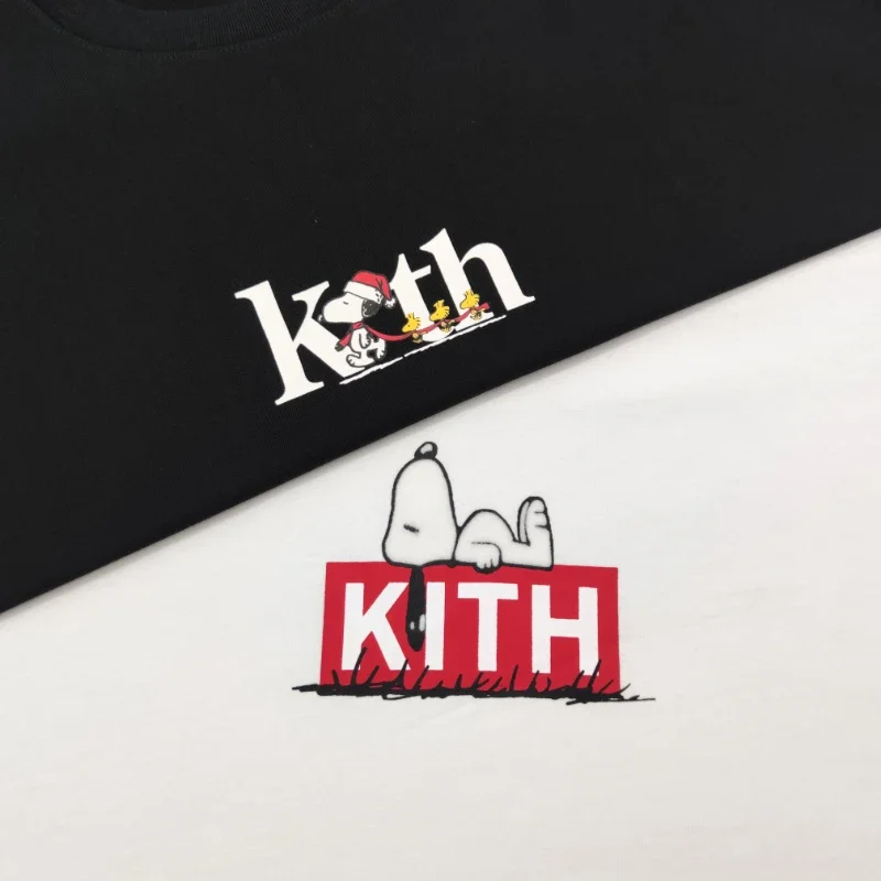 Summer Kith FW Logo T Shirt Men Women High Quality Flower Bird Print Couple Sport T-Shirt Tops