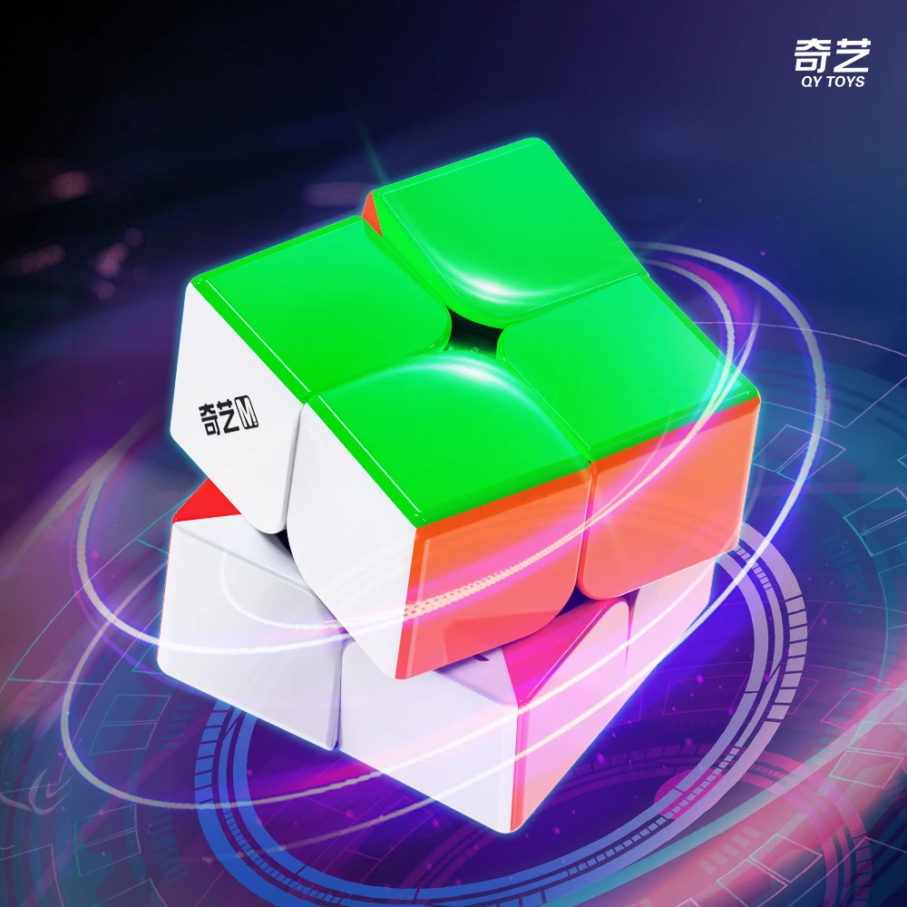 [JudyCube] Qiyi Warrior M UV 3X3 磁気マジック スピード キューブ ステッカーレス フィジェット トイ Qiyi Warrior 2X2 4X4 M UV Cubo Magico パズル