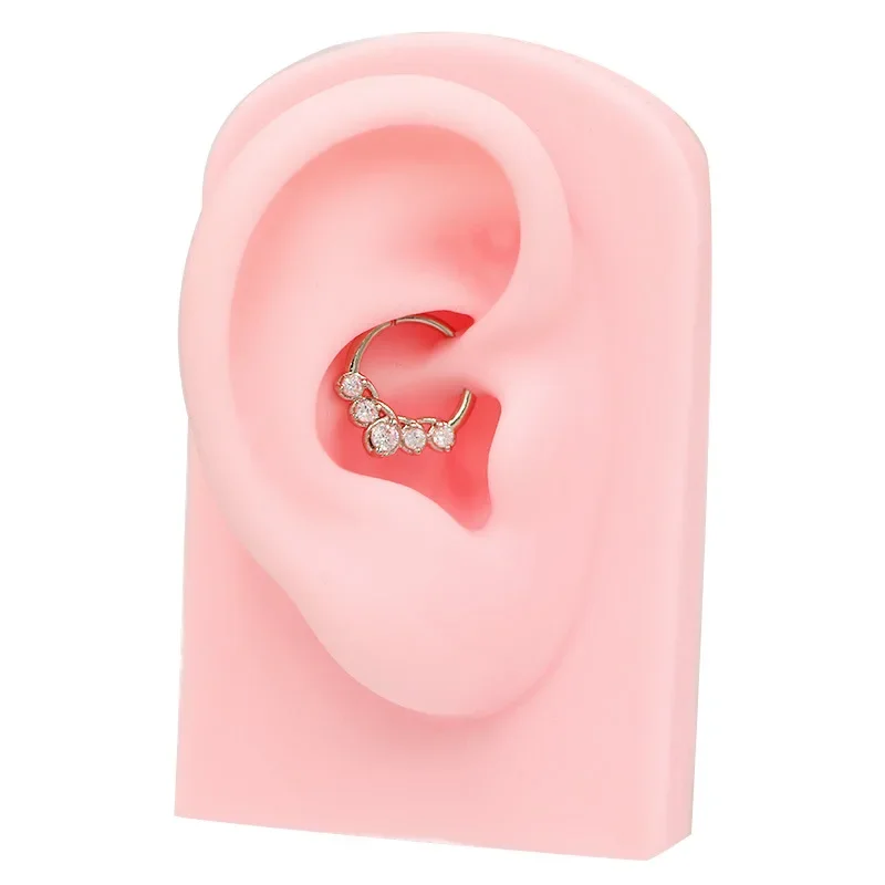 Fashion Silver Gold Color Heart Snake Stainless Steel Nose Ring for Women Septum Cartilage Tragus Nose Piercing Body Jewelry