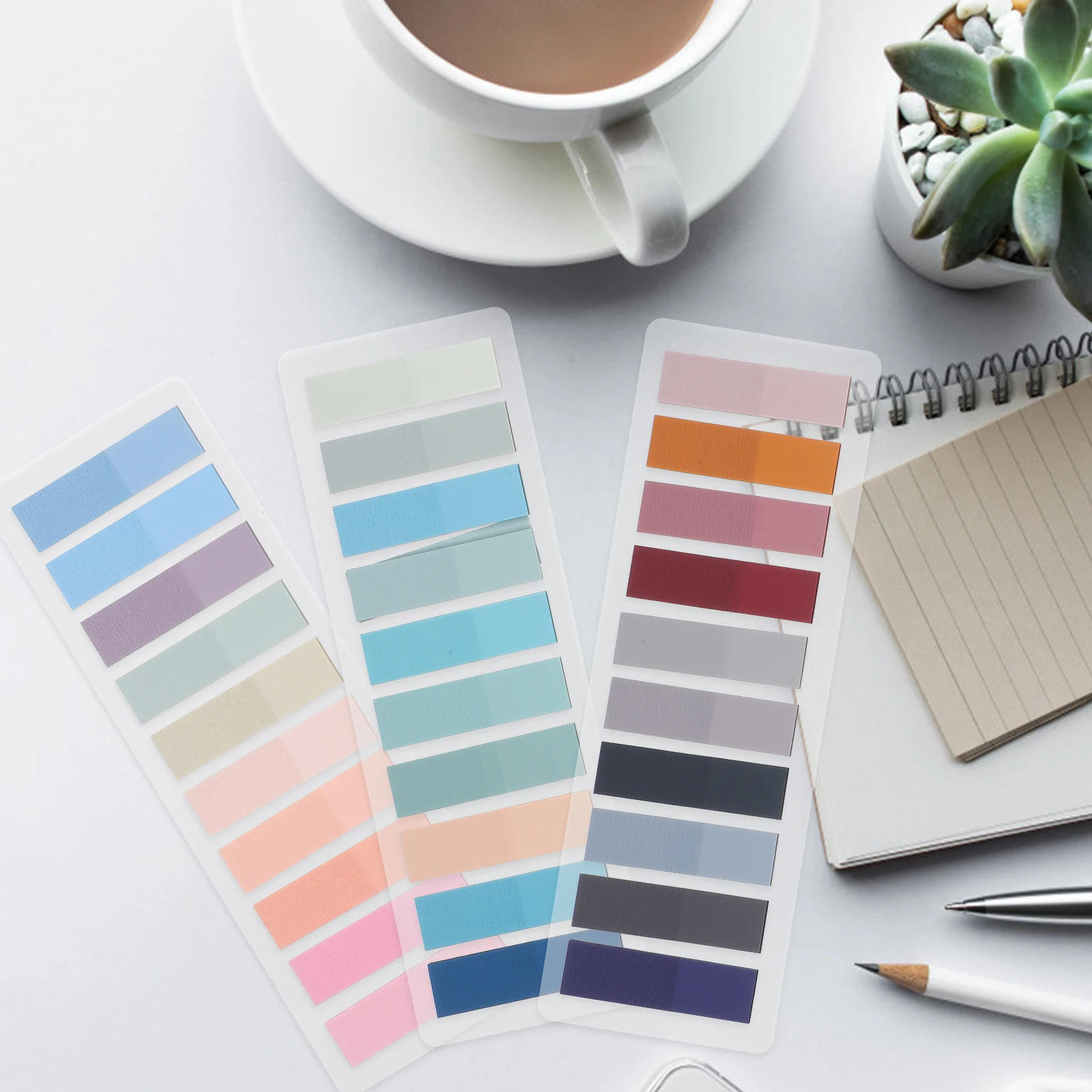 

1 set 1 Set Portable Handwritten Labels Adhesive Sentence Bookmarks Sticky Index Highlight Strips Page Markers Transparent Soft