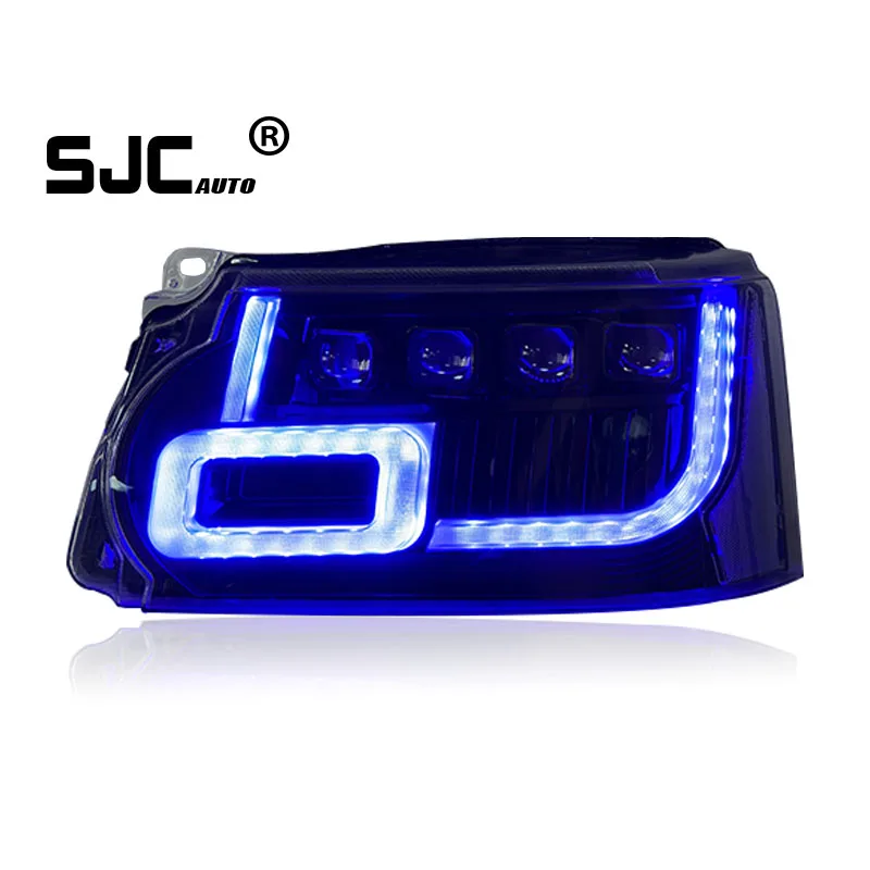 SJC Auto Car Accessories Head Lights for Land Rover Range Rover Sport 10-13 LED Headlight Assembly Modified Lens Lighting System