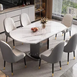 Extendable Marble Dining Table Center Living Room Salon Multifunctional Dining Tables Restaurant Meble Kuchenne Patio Furniture