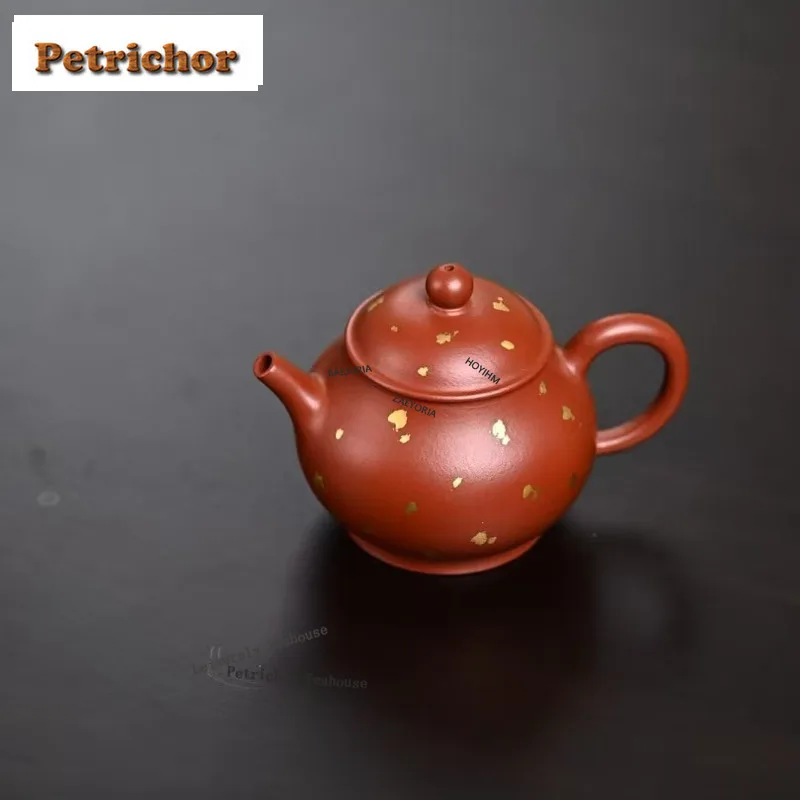HOYIHM 150ml Vintage Yixing Purple Clay Teapots Handmade Level Pot Raw Ore Zhu Mud Tea Maker Kettle With Strainer Zisha Tea Set