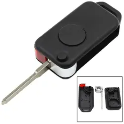 Remote Flip Key Shell 1 Button Car for B enz W168 W124 W202 1984 2004