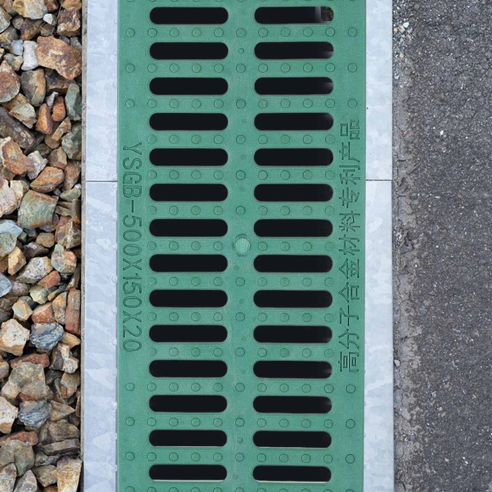 Plastic Drain Grate Channel Trench Drainage System High Load Capacity Outdoor Indoor Easy Installation Durable Garage Yard Pool