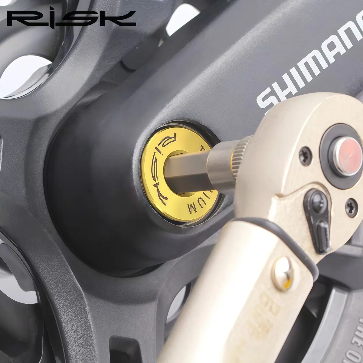 RISK RT125 Titanium M8 x 15mm Square Taper Bicycle Crank Arm Bolts For Brompton / 412 / MTB / Road Bike Bottom Bracket Bolts view 2