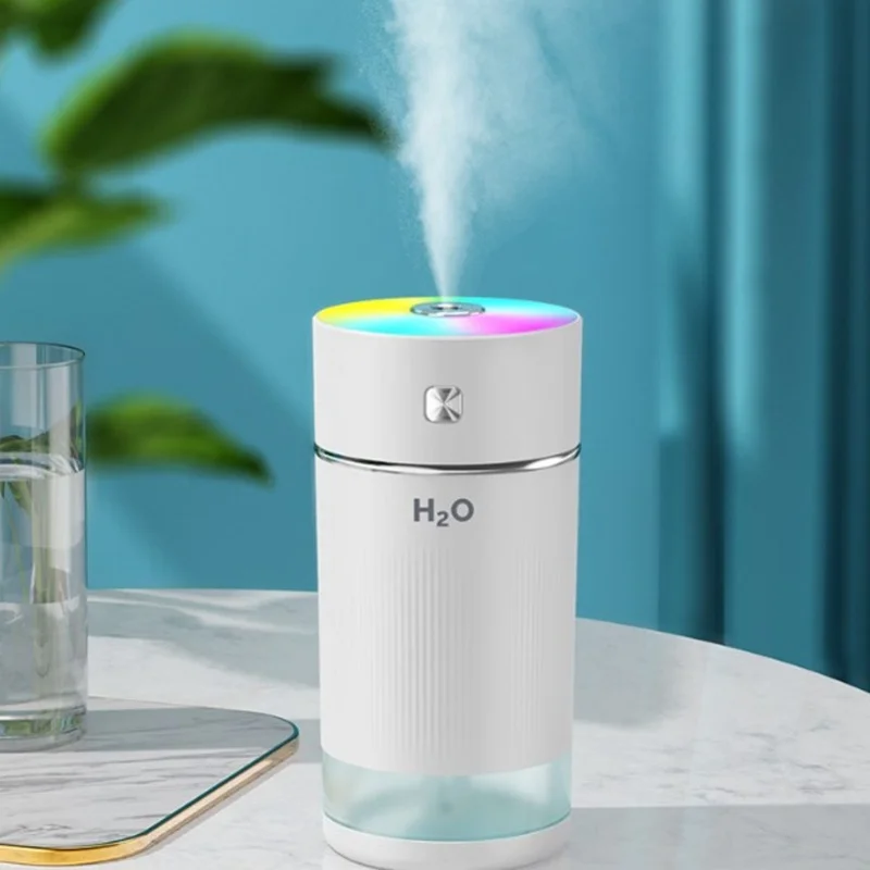 2 In 1 Ultrasound Aromatherapy Humidifier USB Portable Mini Humidifier 240ml Small Cool Mist Humidifier With Colorful Night