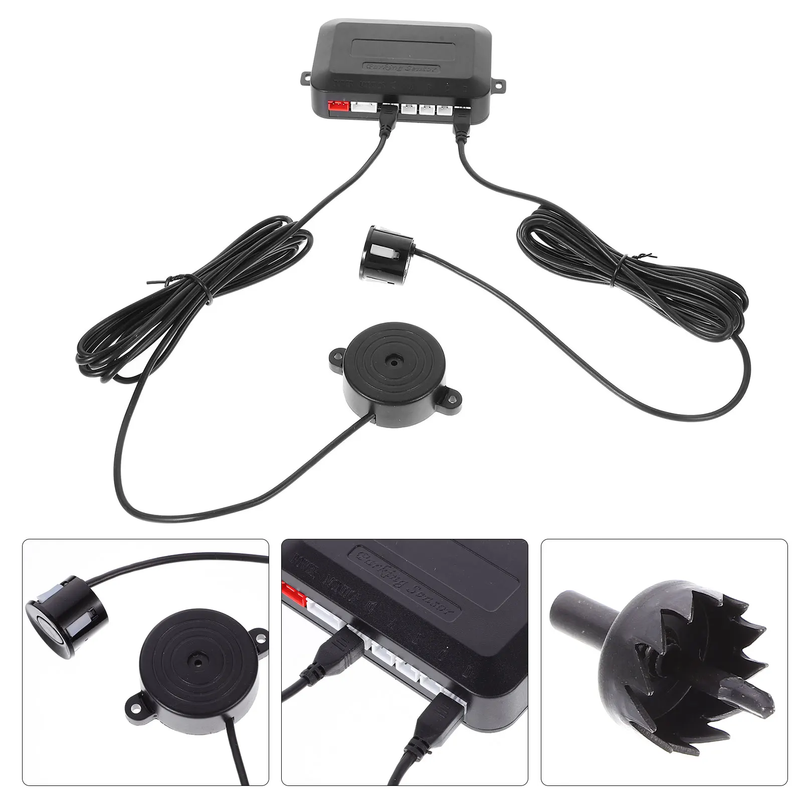 

1 set 1 Set Parking Universal Reverse System Car Parking Assist System High Precision Rear Sensors Durable Abs Rubber
