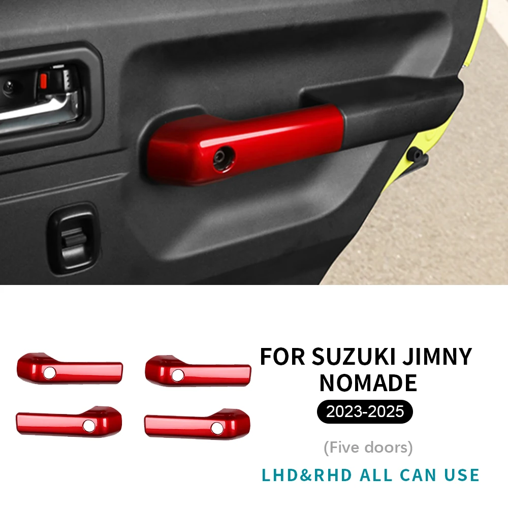 

For Suzuki Jimny 3/5-Doors Nomade 2018-2025 LHD RHD Car Door Handle Cover Trim Handle Frame Protector Interior Accessories
