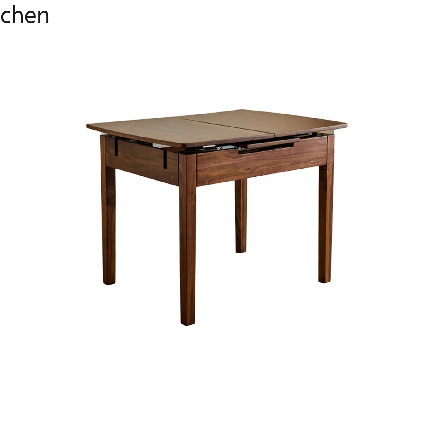 W5.19 all-solid wood dining table and chair size apartment restaurant retractable dining table chair multi-functional card table - view 4
