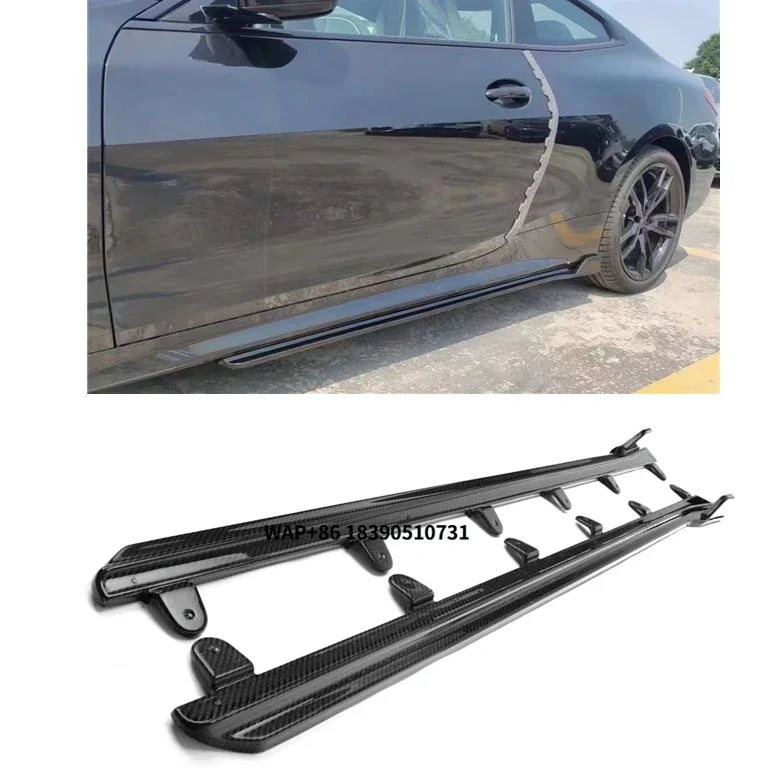 

M STYLE CARBON FIBER SIDE SKIRT for 4 SERIES G22 S Line 2021+ Side Skirts