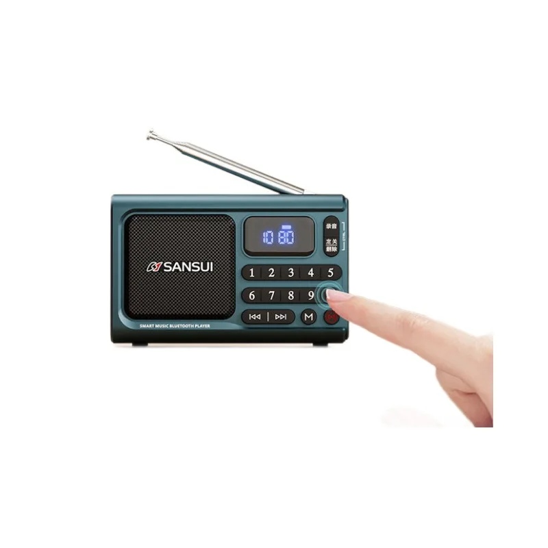 SANSUI F77 Portable FM Radio MP3 Walkman TF/USB Bluetooth Wireless