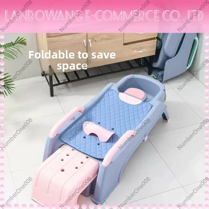 Maternity Chair Children Reclining Chair Portable  Bed Adult Household Foldable Shampoo Stool