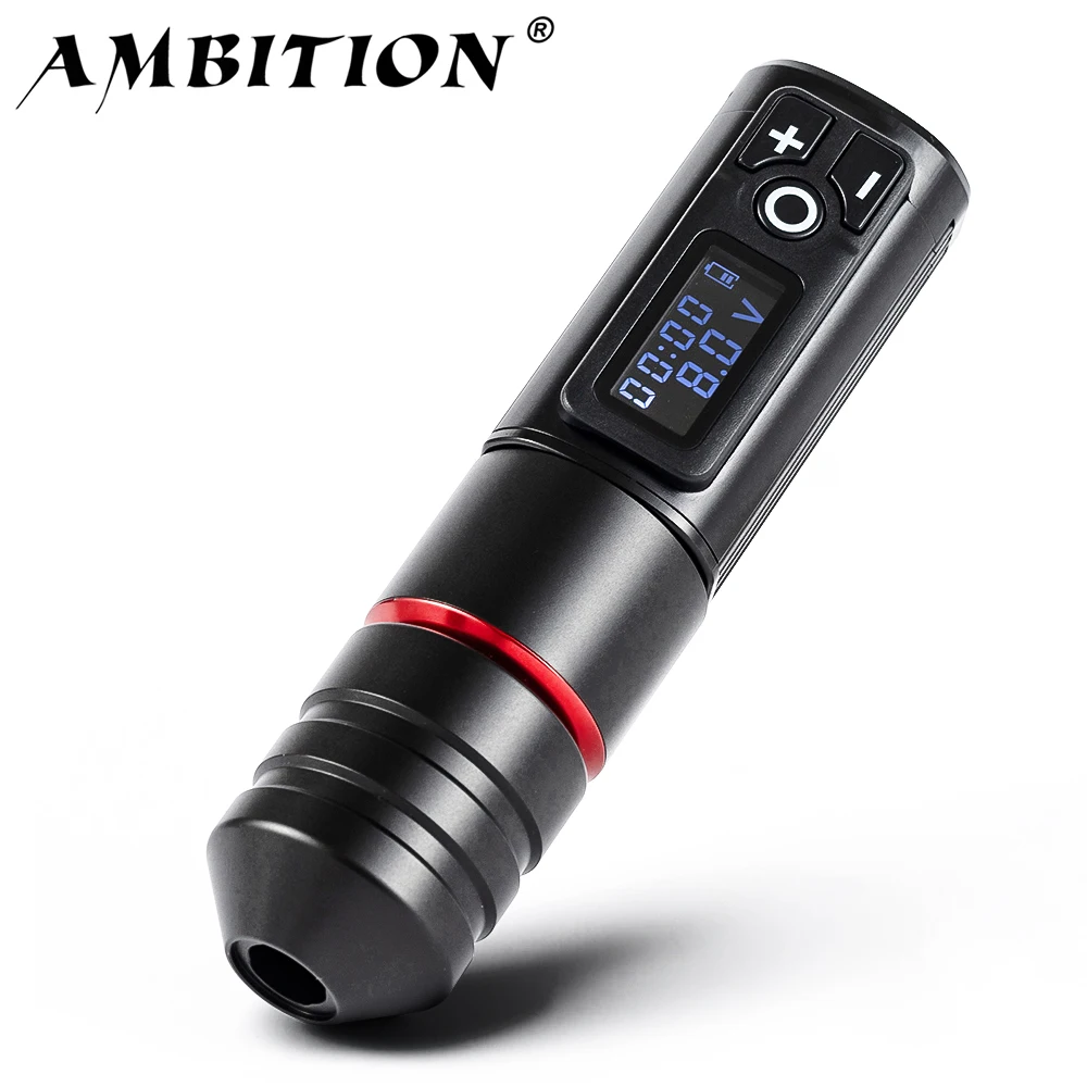 Ambition Ninja Pro Strong Coreless Motor Wireless Tattoo Machine Capacity 2400mAh Portable Battery Rotary Pen for Artist Body