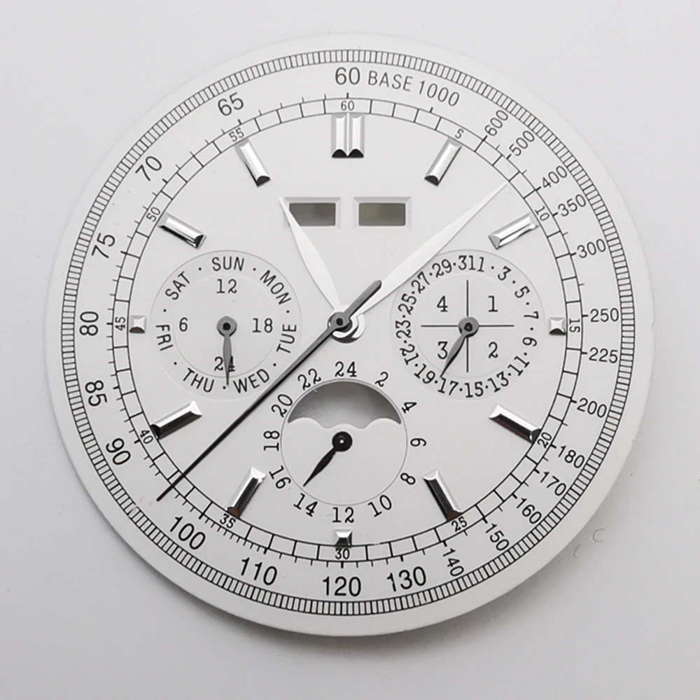 

36.5mm sterile watch dial hands fit st1655 automatic movement