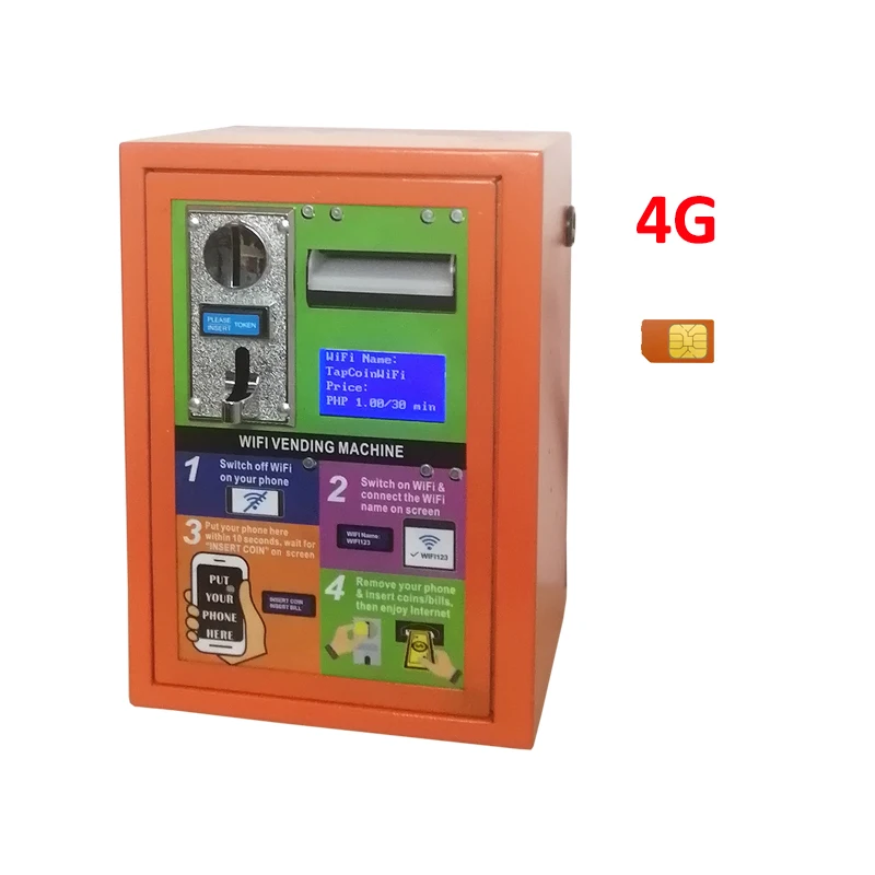2025 Innovative Wall-Mounted 4G Coin & Banknote Operated Payment Vending Machine