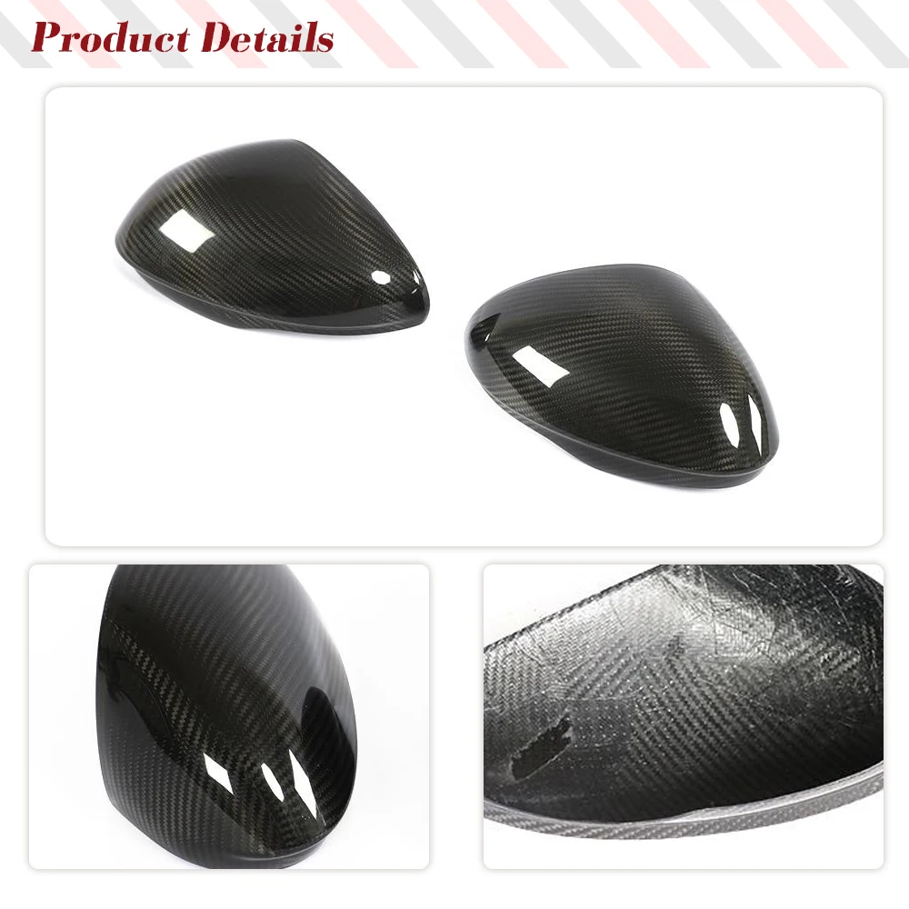 Dry Carbon Fiber Car Rear View Mirror Covers Caps for Alfa Romeo Giulia 2015 - 2018 Car Rear Side Mirror Caps Covers Shell Case