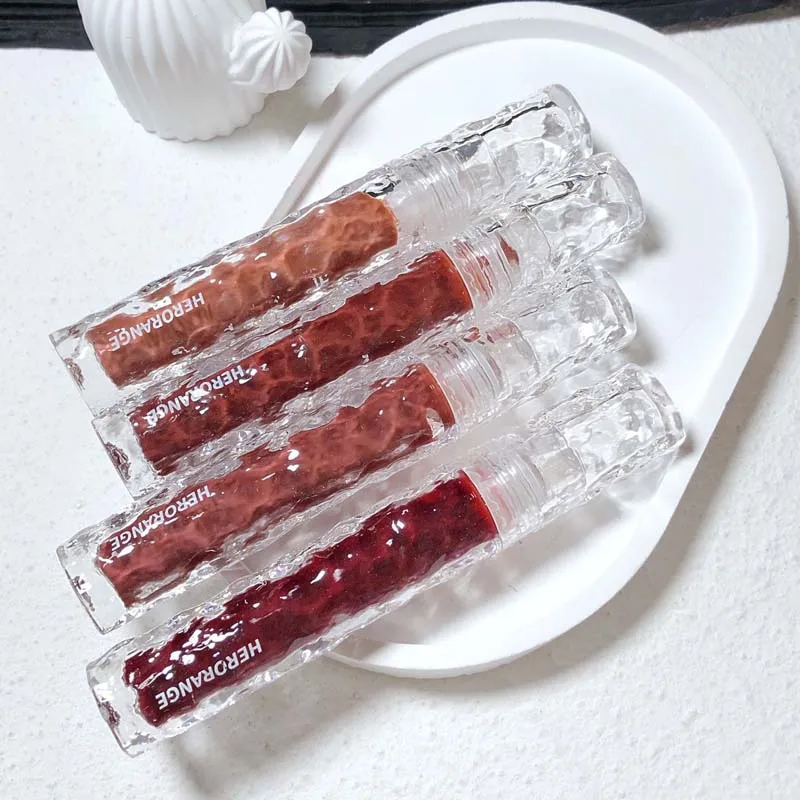 HERORANGE Glacier Rock Mirror Water Glazed Lip Glaze spendet Feuchtigkeit und bildet einen Film, der nicht leicht verblasst. – Detail 17