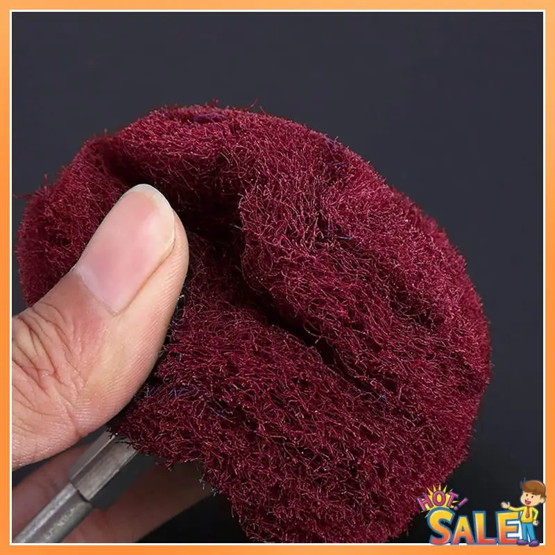 

AB68 6PCS Dome Type Sanding Mop Polishing Pad, Nylon Fiber Polishing Wheel, 180 Grains Mixed With 320 Grains(Red+Green Mixed)