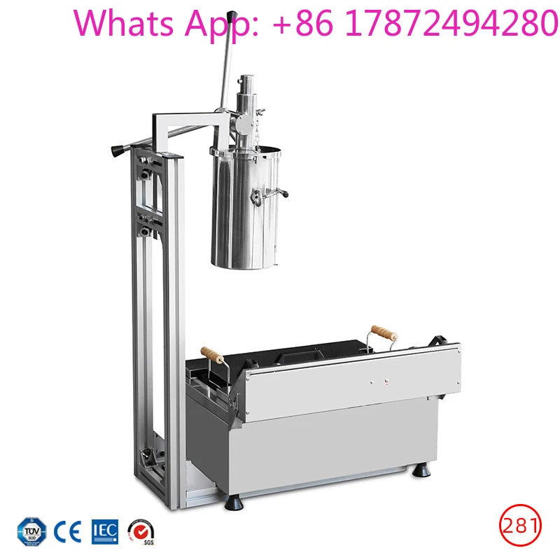 Máquina Profesional para Hacer Churros de 5L, Máquina Eléctrica para Churros Españoles, Equipo para Hacer Churros, Freidora de 30L, Maquinaria para Snacks