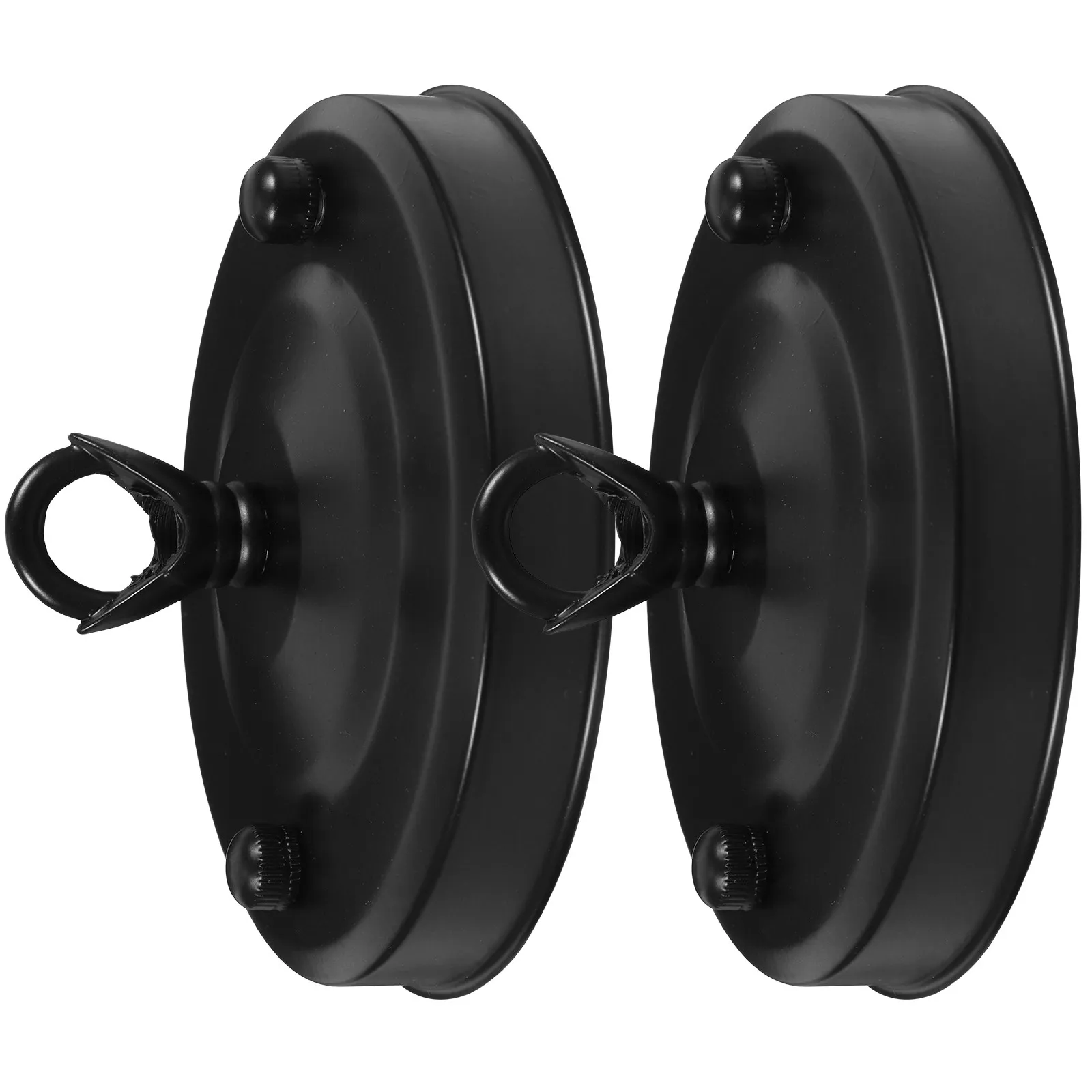 

2Pcs Ceiling Light Cover Plate Iron Durable Mounting Plate Retro Industrial Style Pendant Light Parts for Home Restaurants