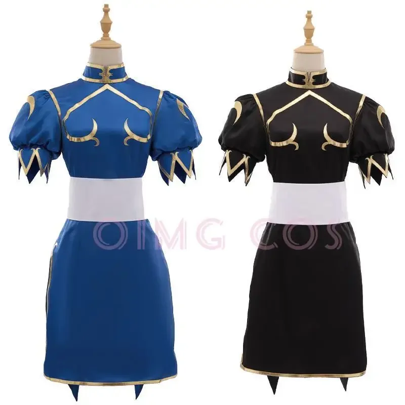 Street Fighter Chun Li Cosplay Costume  Adult Halloween Carnival Cloak For Comic Con Cos Events view 3