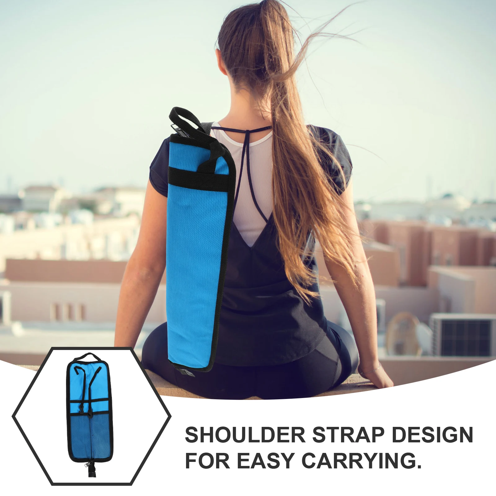 

Durable Drumstick Bag Thick Oxford Cloth Drum Mallet Carrying Case for Drum Set Storage Holder Pouch Drumstick Holder