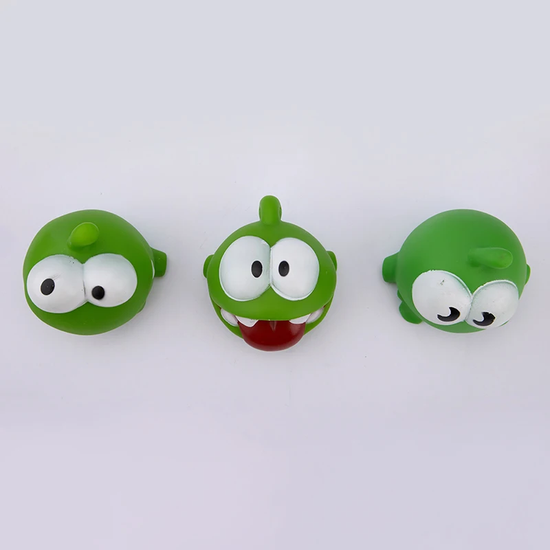 ビニールラバーゲーム人形、カエルロープ、キャンディーガルピングモンスターおもちゃフィギュア、om nom