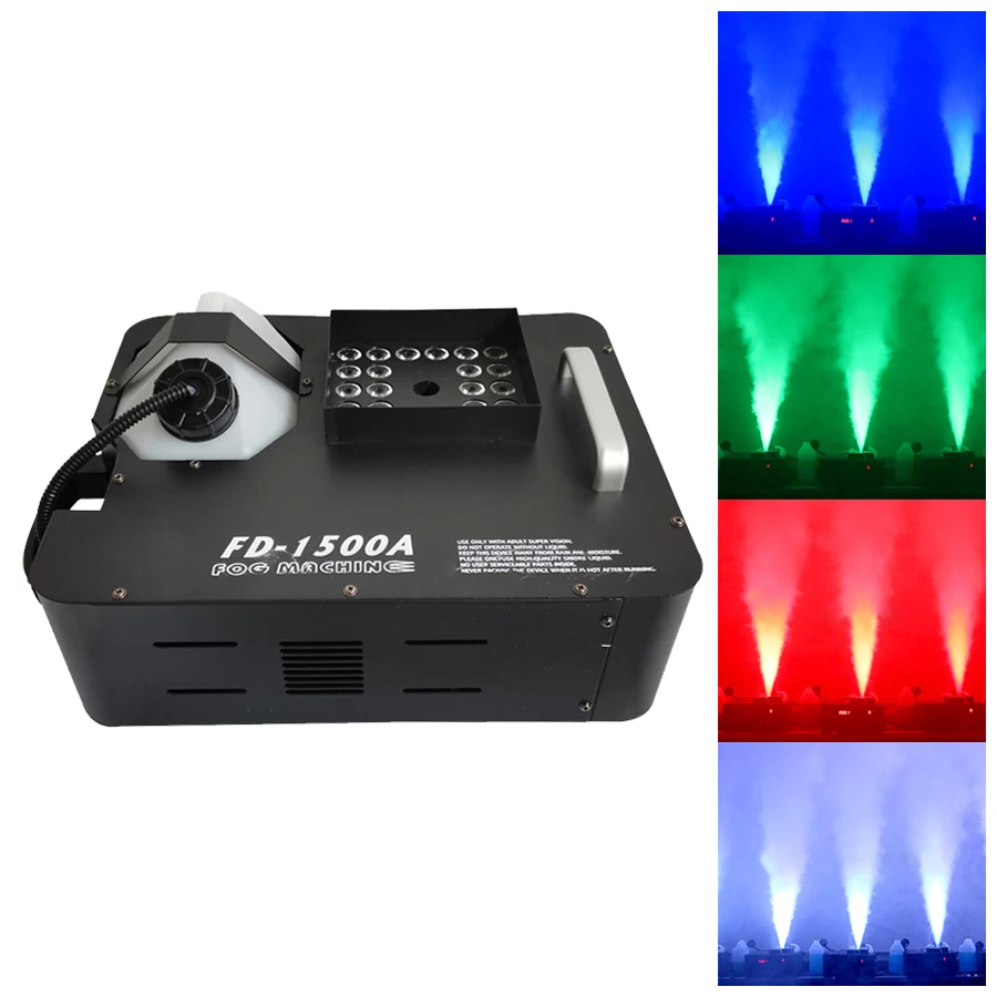Nieuwe Collectie 1500W Dmx Led Fog Machine Pyro Verticale Rookmachine 24X9W Professionele Fogger Voor Stage apparatuur