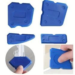 4Pcs Silicone Glass Cement Scraper Sealant Grout Remover Tool Home Finishing Caulking Tools Home Cleaning Hand Spatula Tool