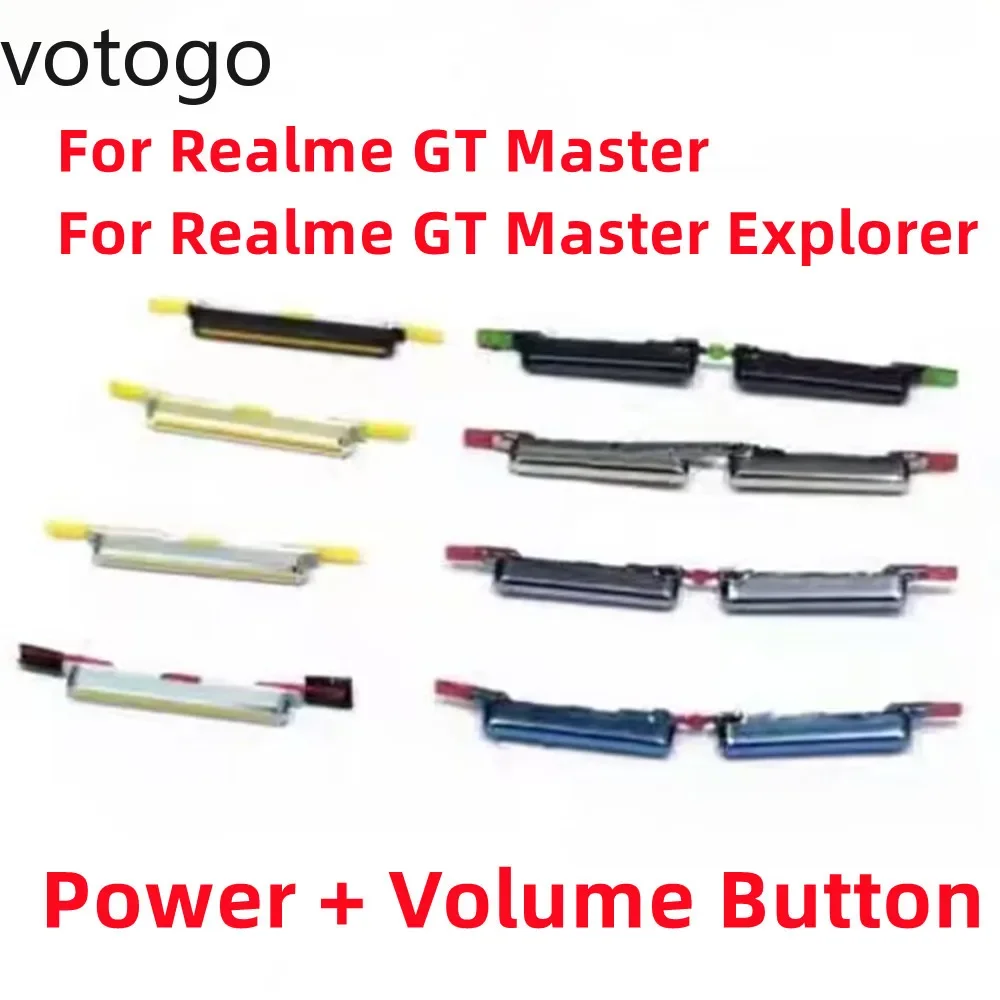 Replace For Realme GT Master Explorer Edition GT2 RMX3360 RMX3366 Power Volume Button Small Side Key ON OFF Flex Cable Kits Set