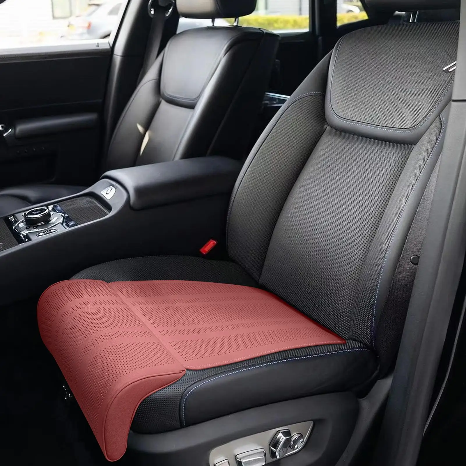 

Car Seat Extender Leg Support Leather Car Seat Car Seat Leg Cooling Pad Thigh Pillow For Auto Taxi Truck SUV Driving Travel For
