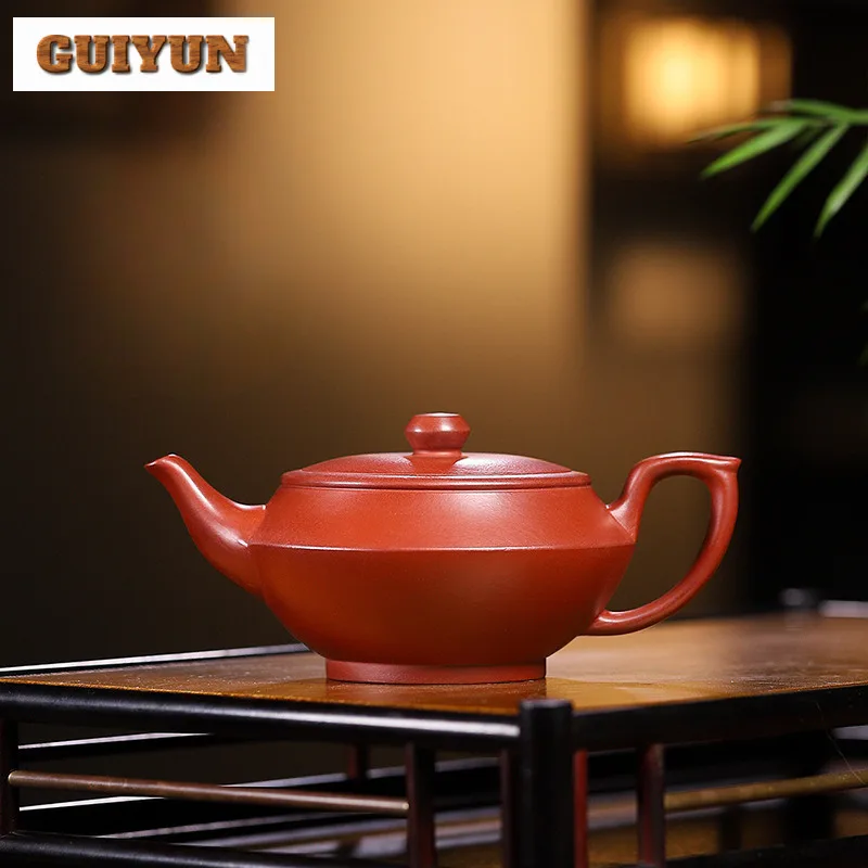 

200ml Creative Yixing Purple Clay Teapots Handmade Han Yun Pot Raw Ore Dahongpao Mud Tea Maker Kettle Zisha Tea Set Ornaments