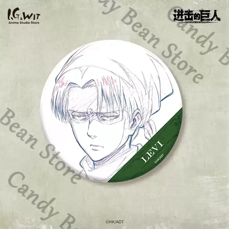 أنيمي هجوم حقيقي على تيتان ليفي أكرمان إرين جايجر هانج زوي ميكاسا تأثيري اللوحة الأصلية شارة شعار الكرتون بروش #5